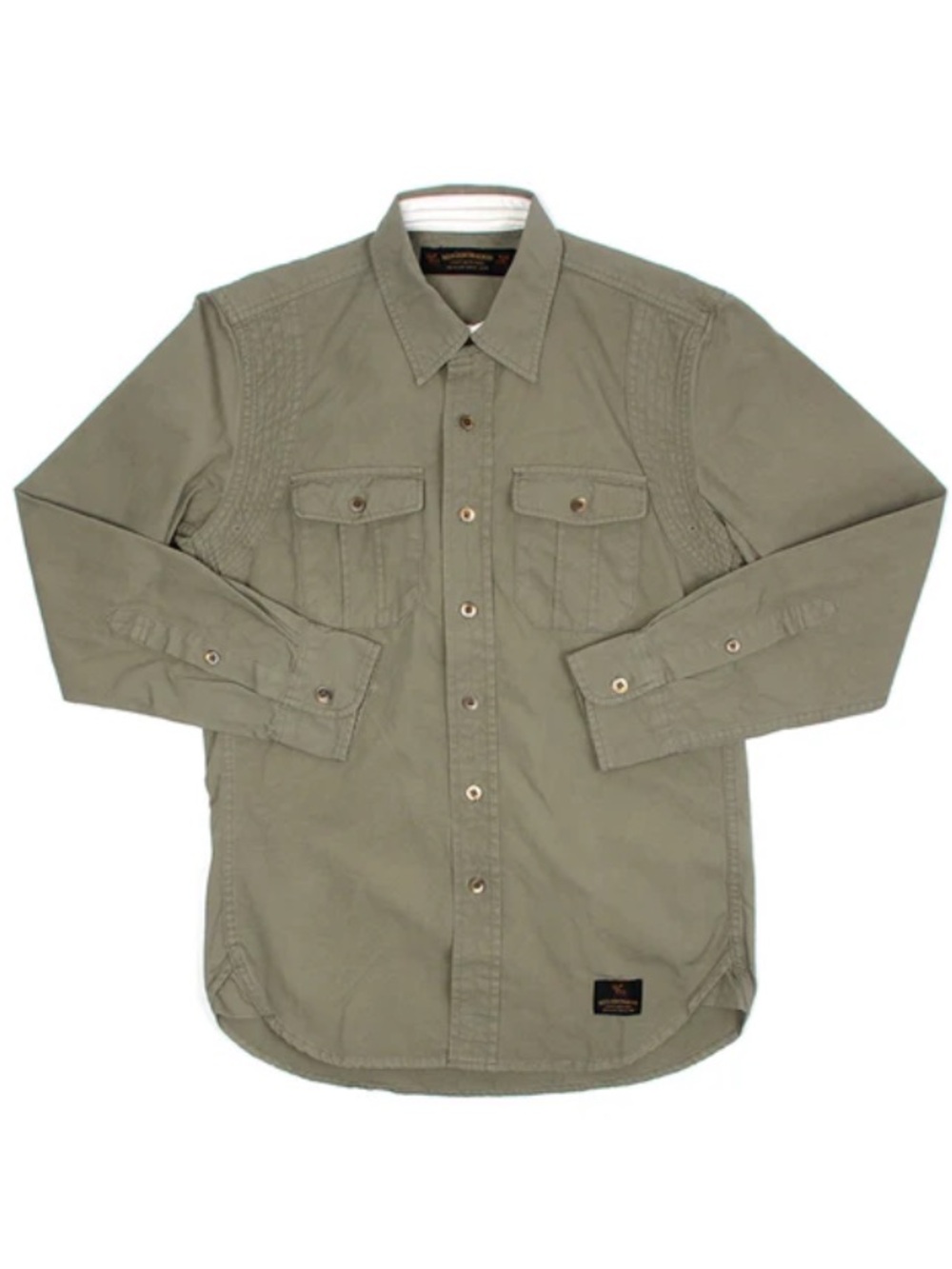 Neighborhood Utility Button Down Shirt Green Sz XL